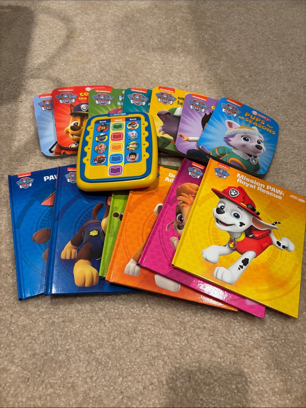 Paw Patrol Colorful Board Book Set with Yellow Sound Pad